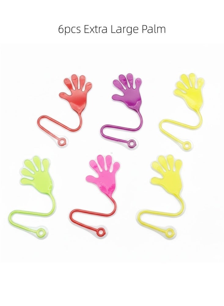 6 sets of oversized children's sticky toys, sticky party gifts, party table gifts, children's party gift sets, traditional holiday toys, super stretch stress relieving toys, fun children's stress relieving toys - Image 1